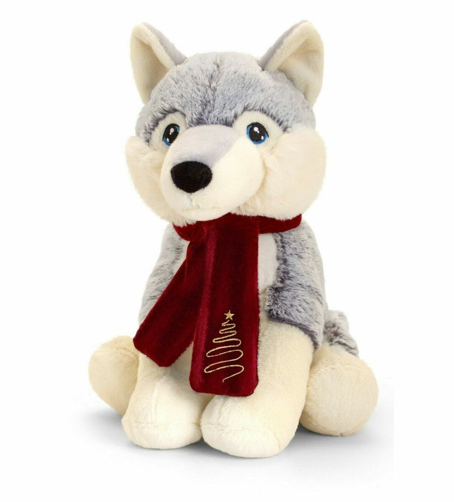 Keel: Keeleco Festive Husky - 35cm - Acorn & Pip_Keel Toys