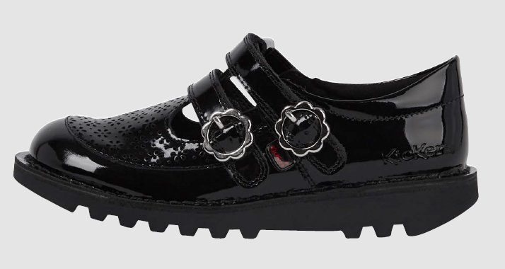 T Bar Junior Kickers School Shoes Kickers: T-Bar Meadow Girls