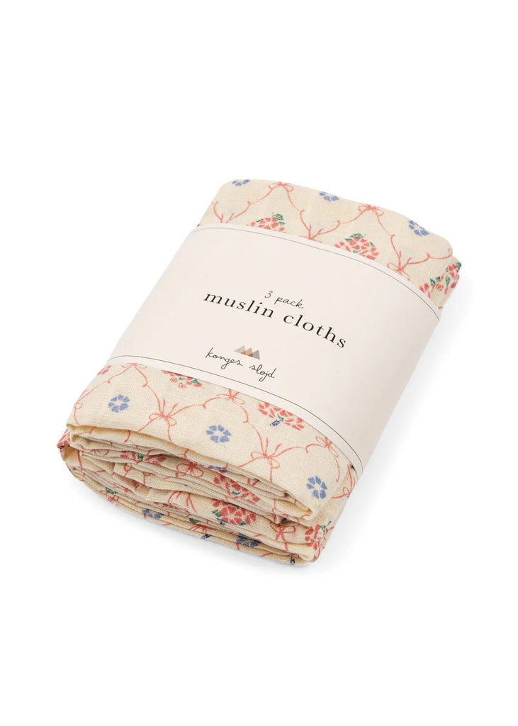 Konges Sløjd: 3 Pack Muslin Set - Fleur Decor - Acorn & Pip_Konges Sløjd