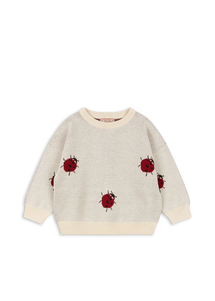 Konges Sløjd: Lapis Knit Blouse - Ladybug - Acorn & Pip_Konges Sløjd