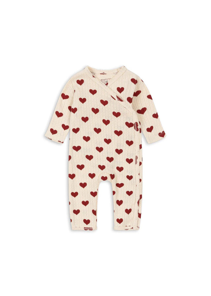 Konges Sløjd: Minnie Newborn Onesie GOTS - Amour Rouge - Acorn & Pip_Konges Sløjd