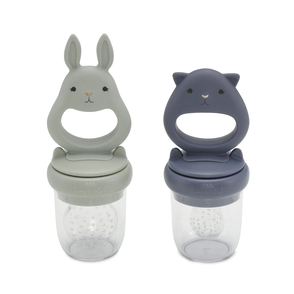 Konges Sløjd: Silicone Fruit Feeding Pacifier - Onyx - Acorn & Pip_Konges Sløjd