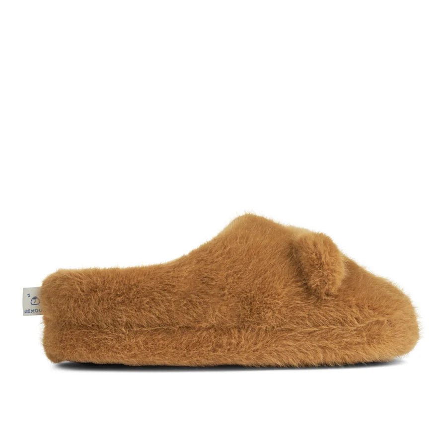 Liewood: Aviaja Bear Slippers - Golden Caramel - Acorn & Pip_Liewood