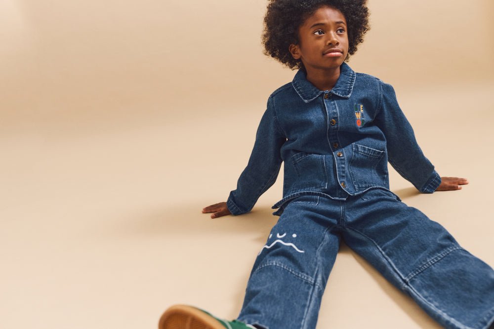 Liewood: Cesar Placement Denim Pants - Medium blue - Acorn & Pip_Liewood