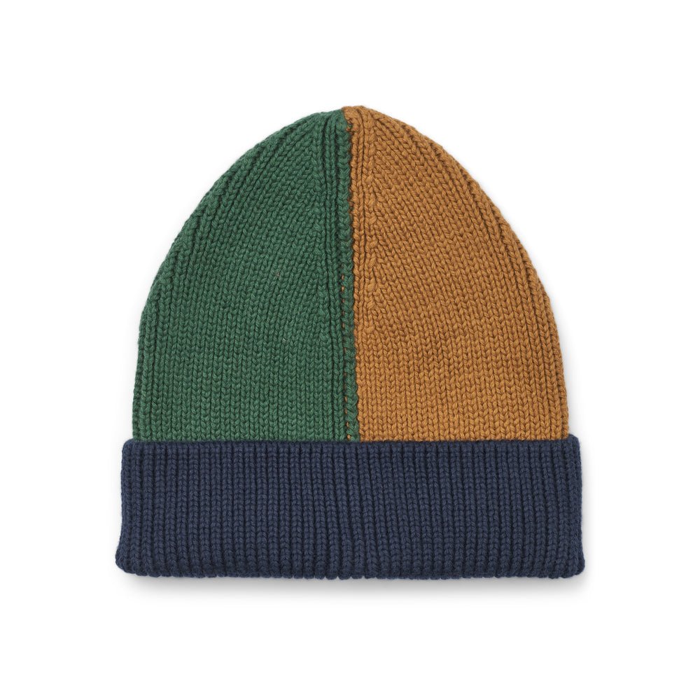 Liewood: Ezra Kids Beanie - Garden Green Mix - Acorn & Pip_Liewood