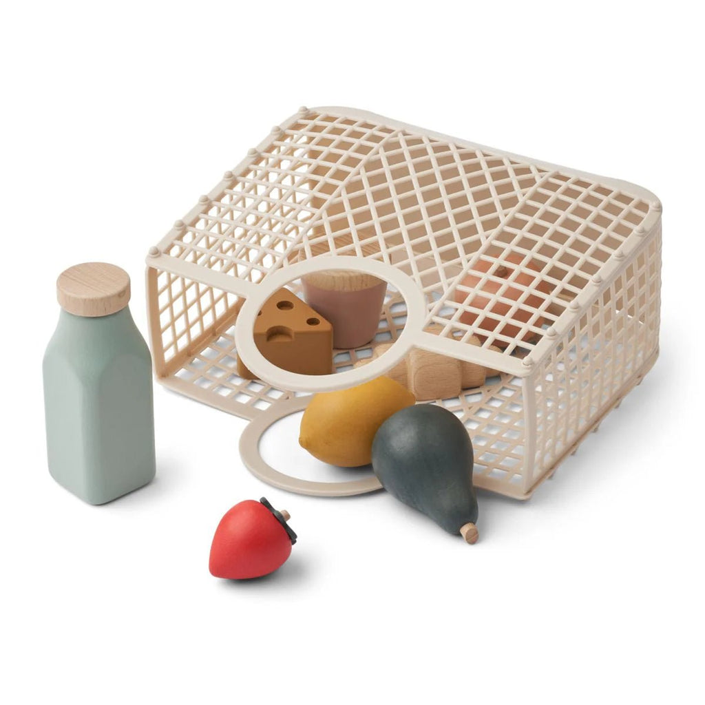 Liewood: Florin Play Food & Grocery Basket - Acorn & Pip_Liewood