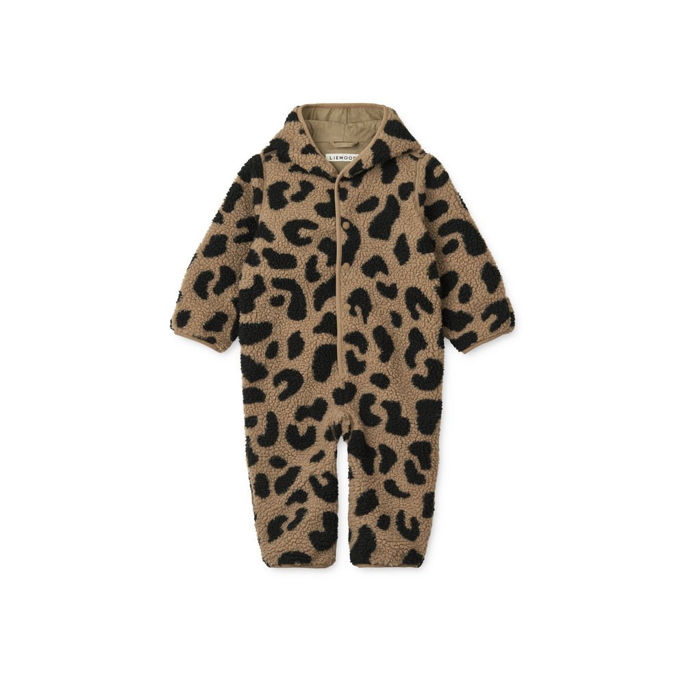 Liewood: Fraser Baby Pile Jumpsuit - Mega Leo / Oat Mix - Acorn & Pip_Liewood