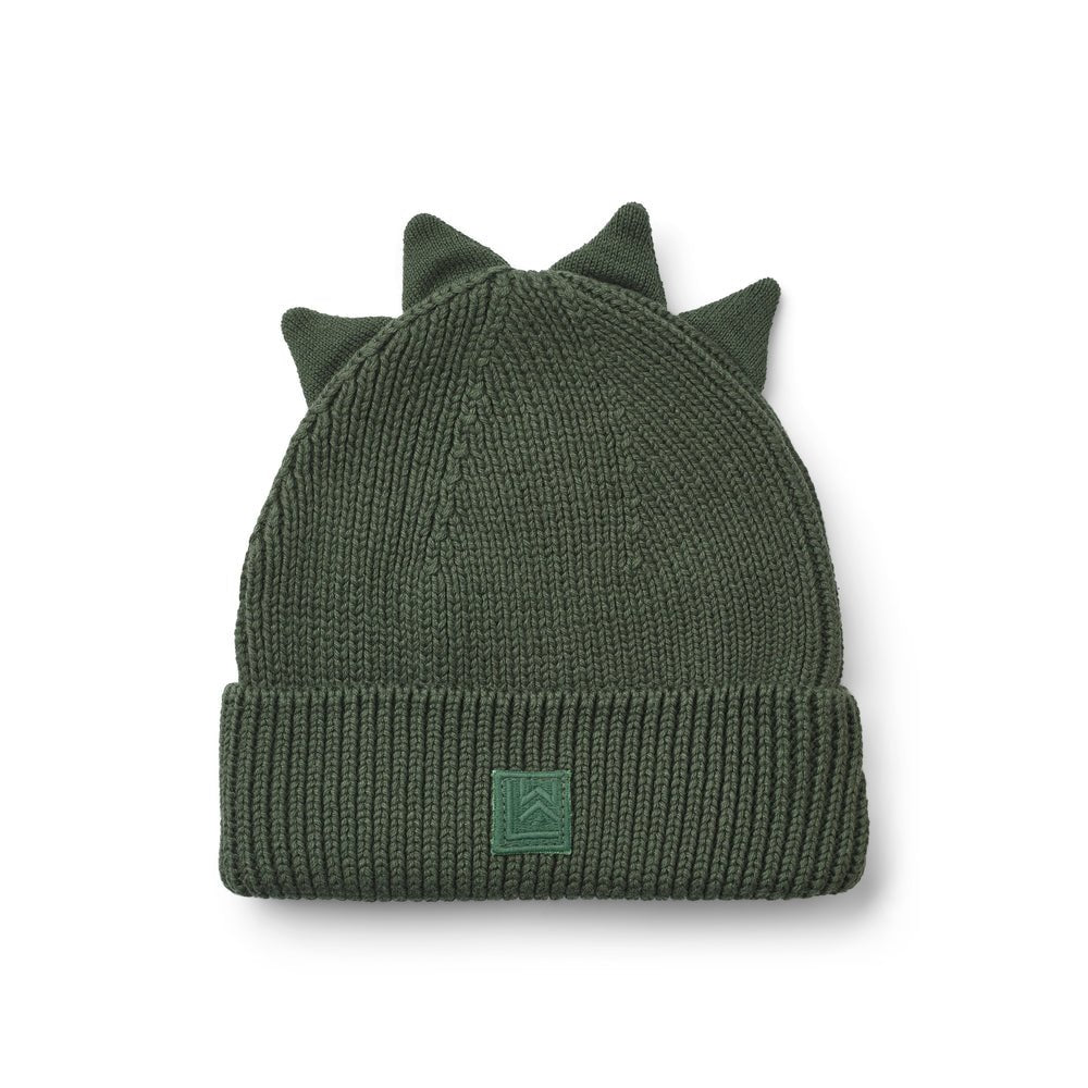 Liewood: Gina Dino Beanie - Hunter green - Acorn & Pip_Liewood