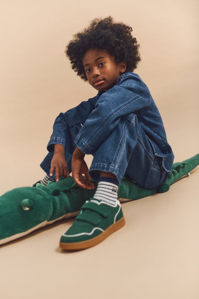 Liewood: Kinsley Placement Denim Overshirt - Medium Blue - Acorn & Pip_Liewood