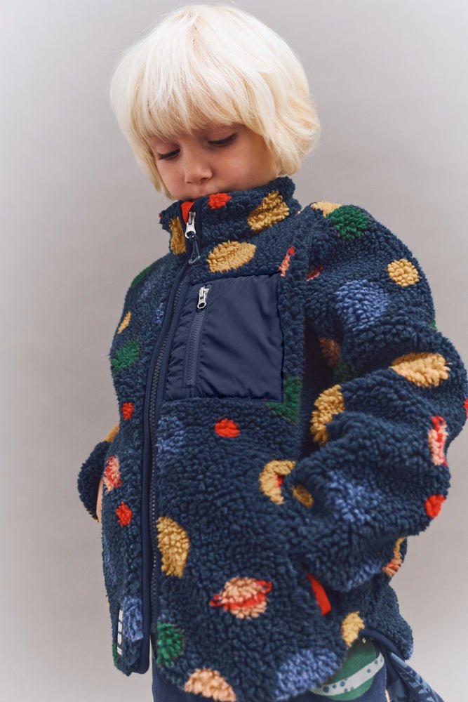 Liewood: Nolan Pile Jacket - Universe / Classic navy - Acorn & Pip_Liewood