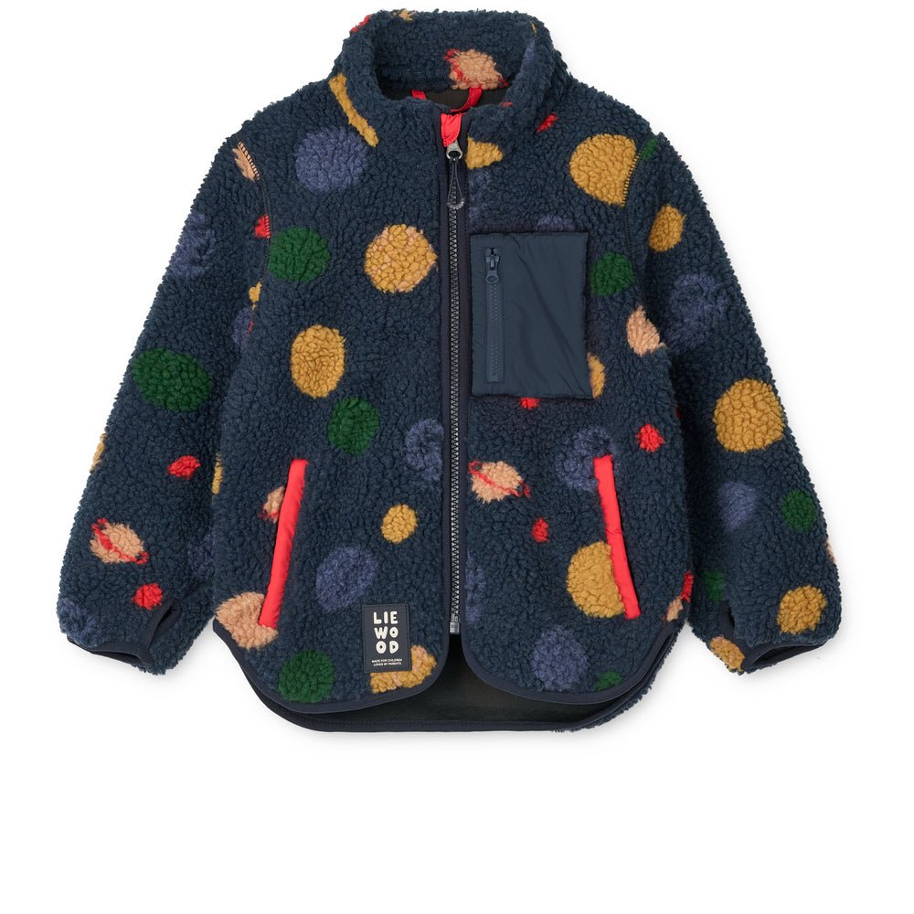 Liewood: Nolan Pile Jacket - Universe / Classic navy - Acorn & Pip_Liewood