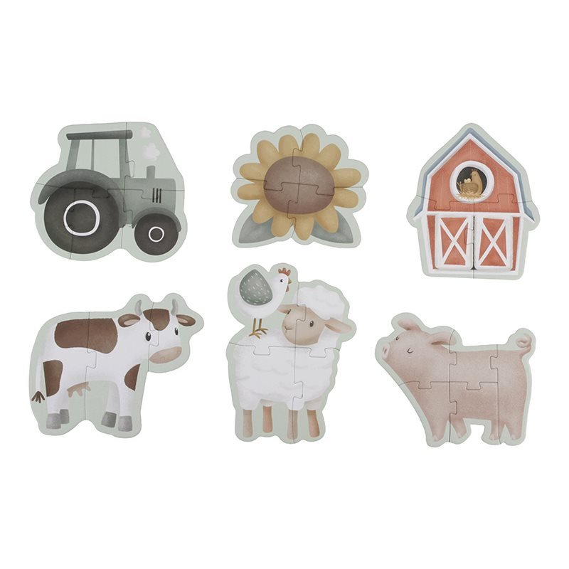 Little Dutch: 6 In 1 Progressive Puzzles - Little Farm - Acorn & Pip_Little Dutch