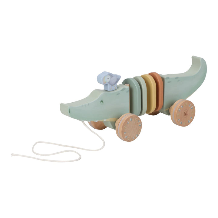 Little Dutch wooden crocodile pull toy