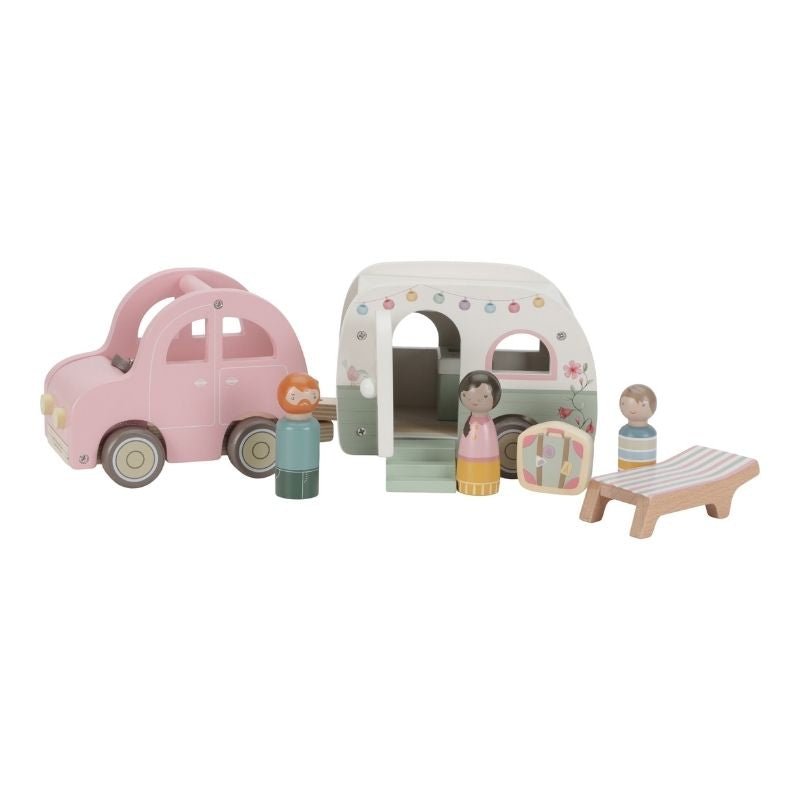 Little Dutch: Toy Car with Caravan - Acorn & Pip_Little Dutch