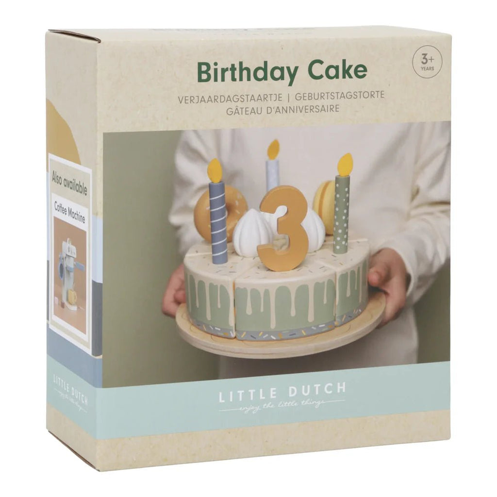 Little Dutch: Wooden Cake - Blue - Acorn & Pip_Little Dutch