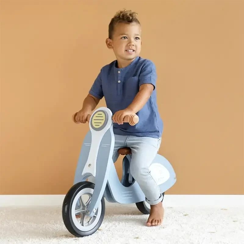 Little Dutch: Wooden Scooter - Blue - Acorn & Pip_Little Dutch