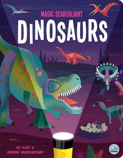 Magic Searchlight - Dinosaurs (Hardback) - Acorn & Pip_Bookspeed