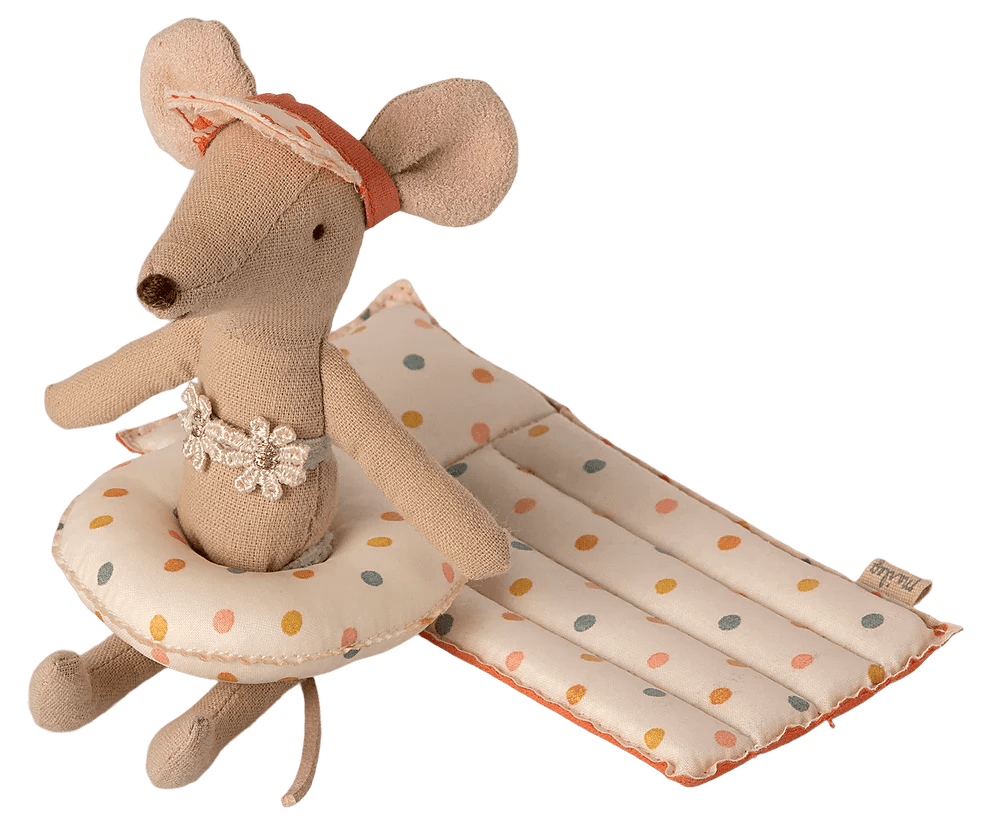 Maileg: Air mattress, Mouse - Multi Dot - Acorn & Pip_Maileg