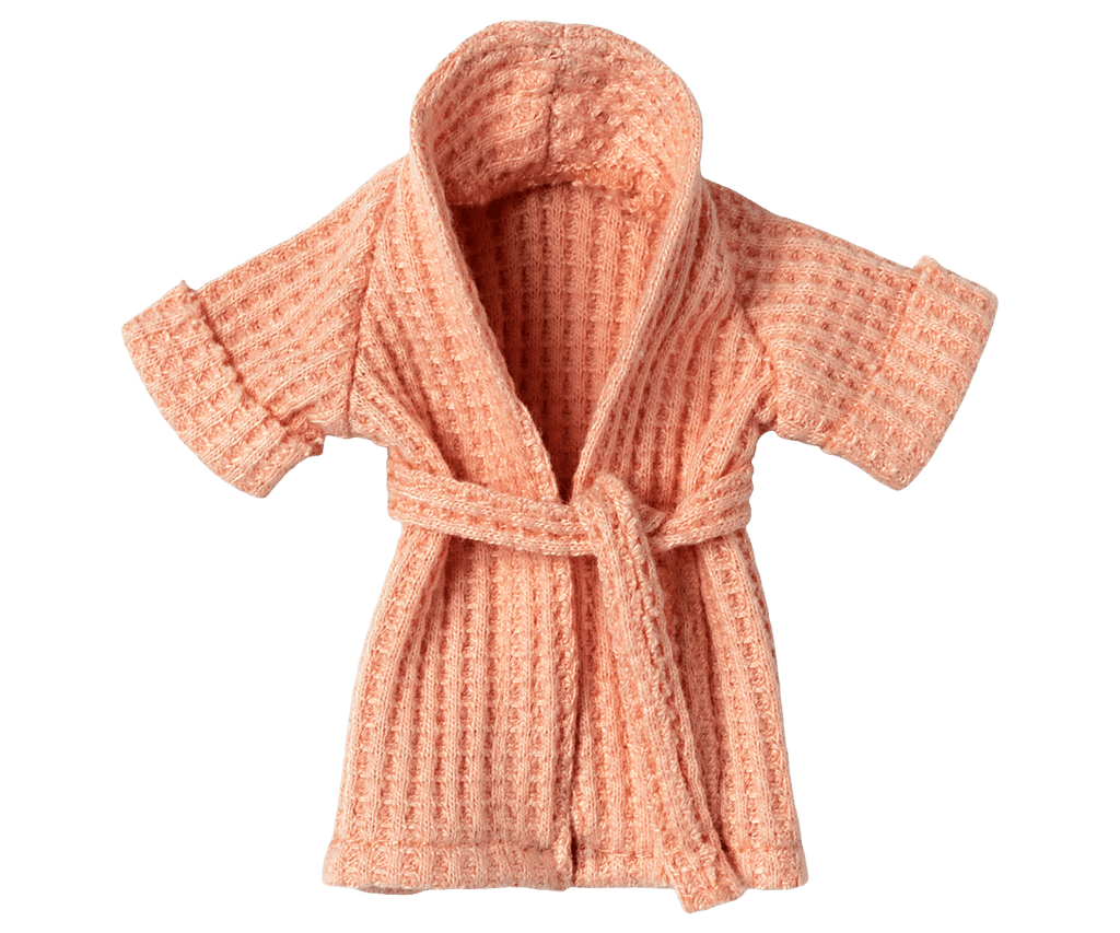 Maileg: Bathrobe - Coral - Acorn & Pip_Maileg