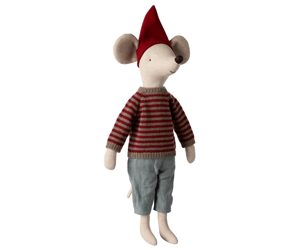 Maileg: Christmas mouse, Maxi - Acorn & Pip_Maileg