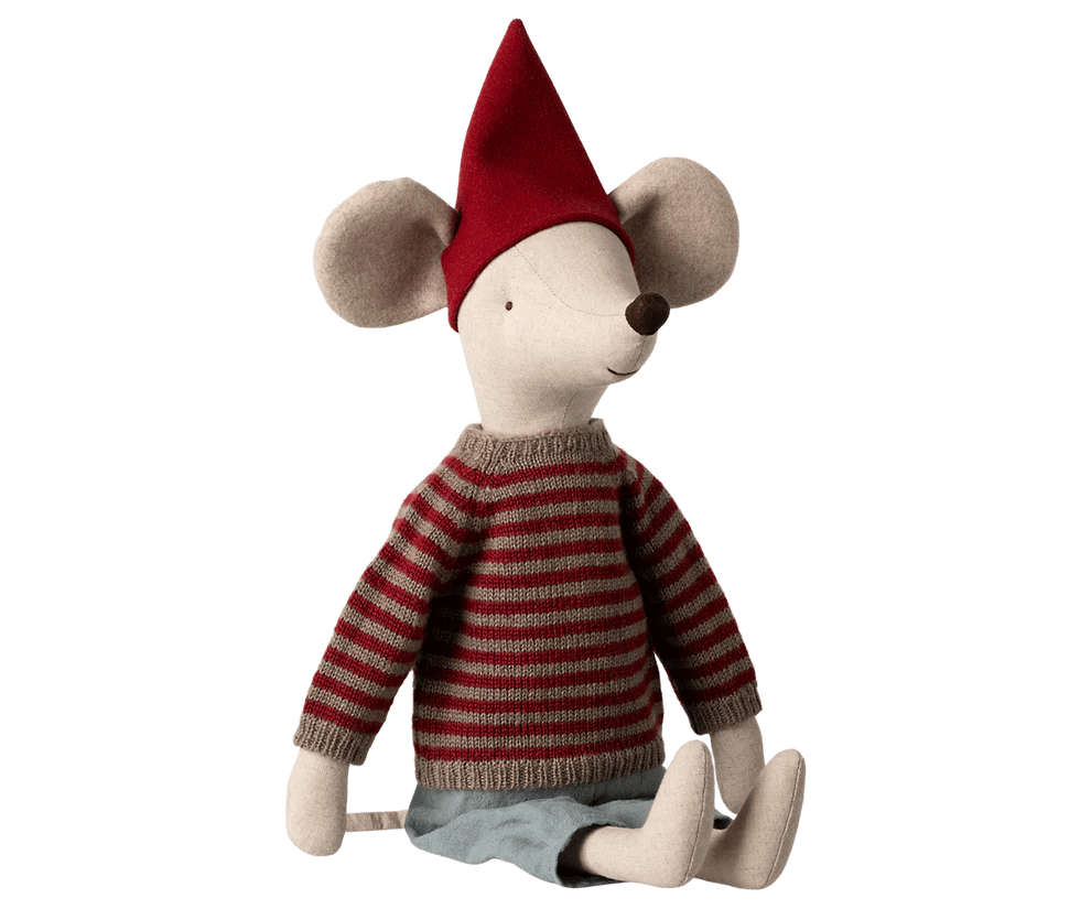 Maileg: Christmas mouse, Maxi - Acorn & Pip_Maileg