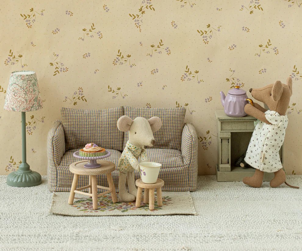 Maileg: Fireplace - Off white - Mouse - Acorn & Pip_Maileg