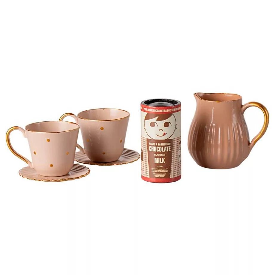 Maileg: Hot Chocolate Set - Mini - Acorn & Pip_Maileg