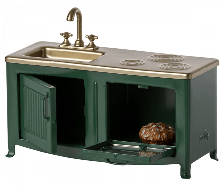 Maileg: Kitchen, Mouse - Dark Green - Acorn & Pip_Maileg