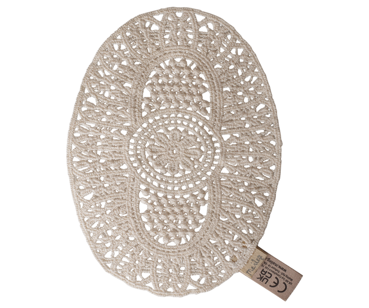 Maileg ivory lace rug for mouse house