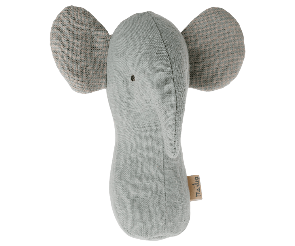 Maileg: Lullaby Friends - Elephant Rattle blue - Acorn & Pip_Maileg