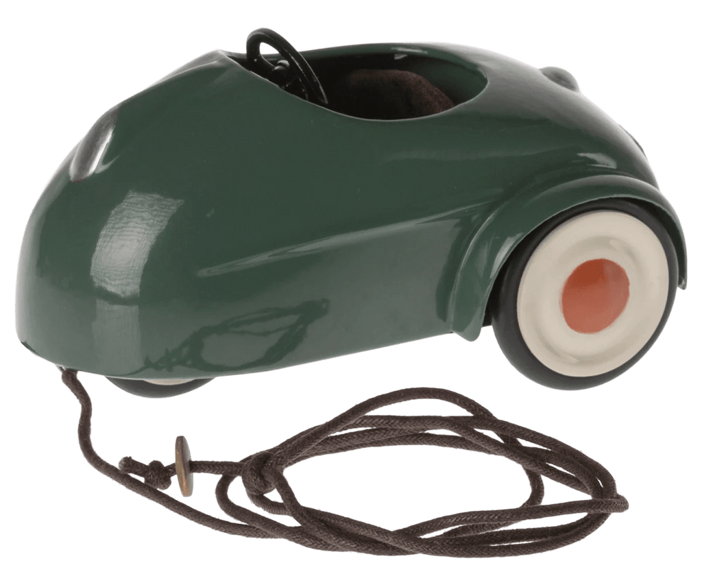 Maileg: Mouse Car - Dark Green - Acorn & Pip_Maileg