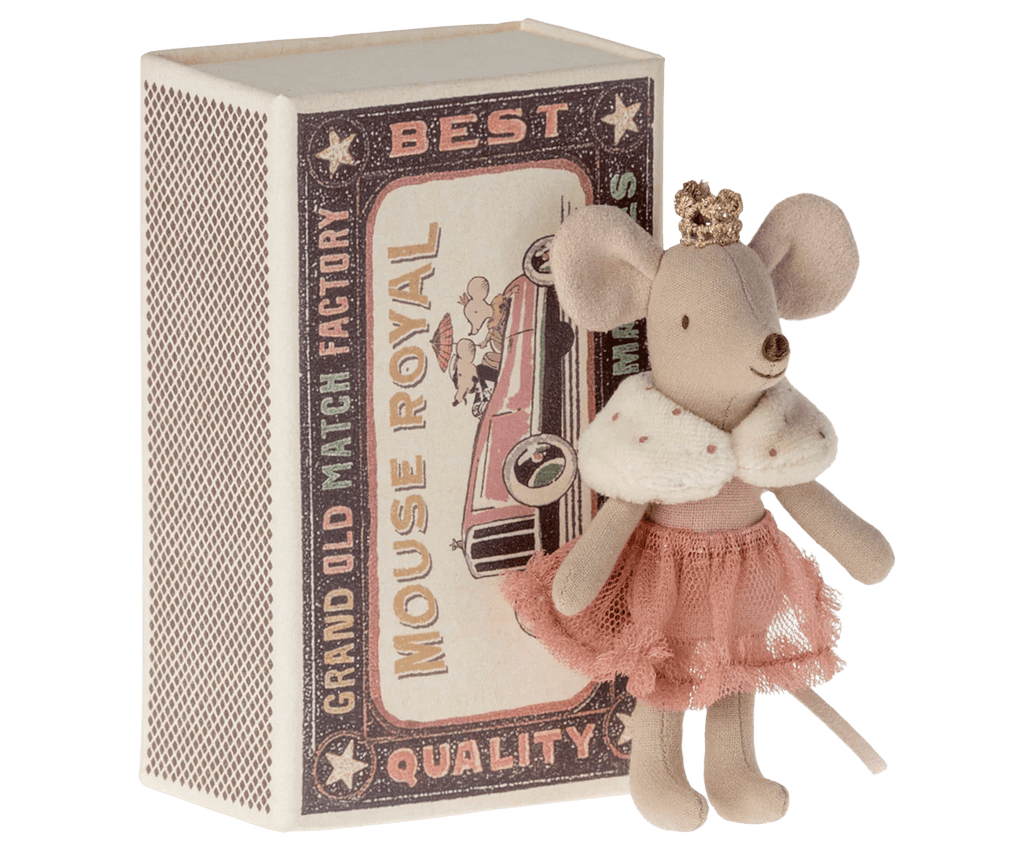 Maileg: Princess Mouse in Matchbox - Acorn & Pip_Maileg