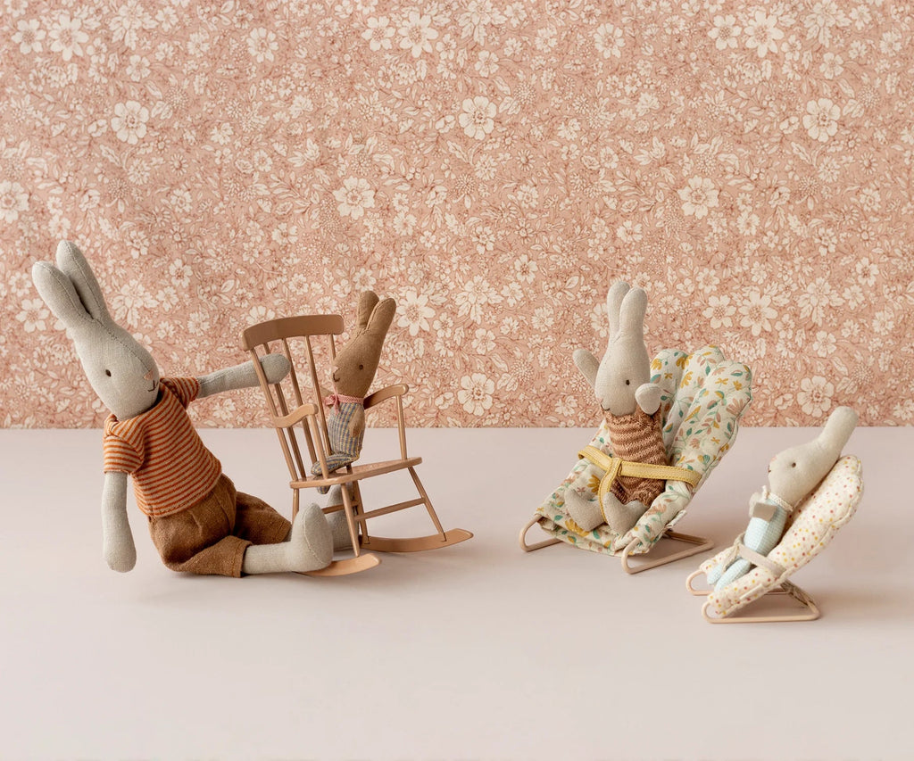 Maileg: Rabbit, My - Light Blue Check - Acorn & Pip_Maileg