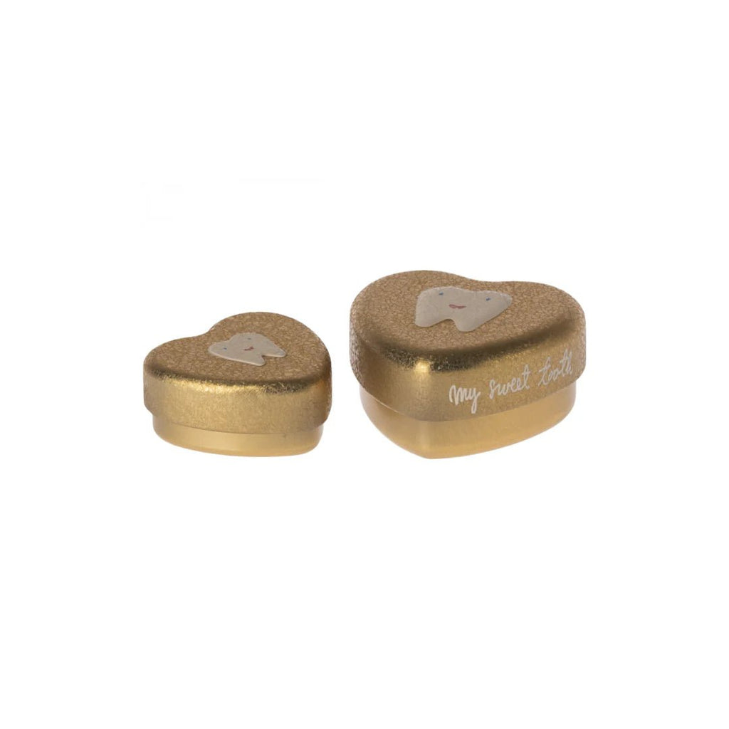 Maileg: Tooth box, Small - Gold - Acorn & Pip_Maileg