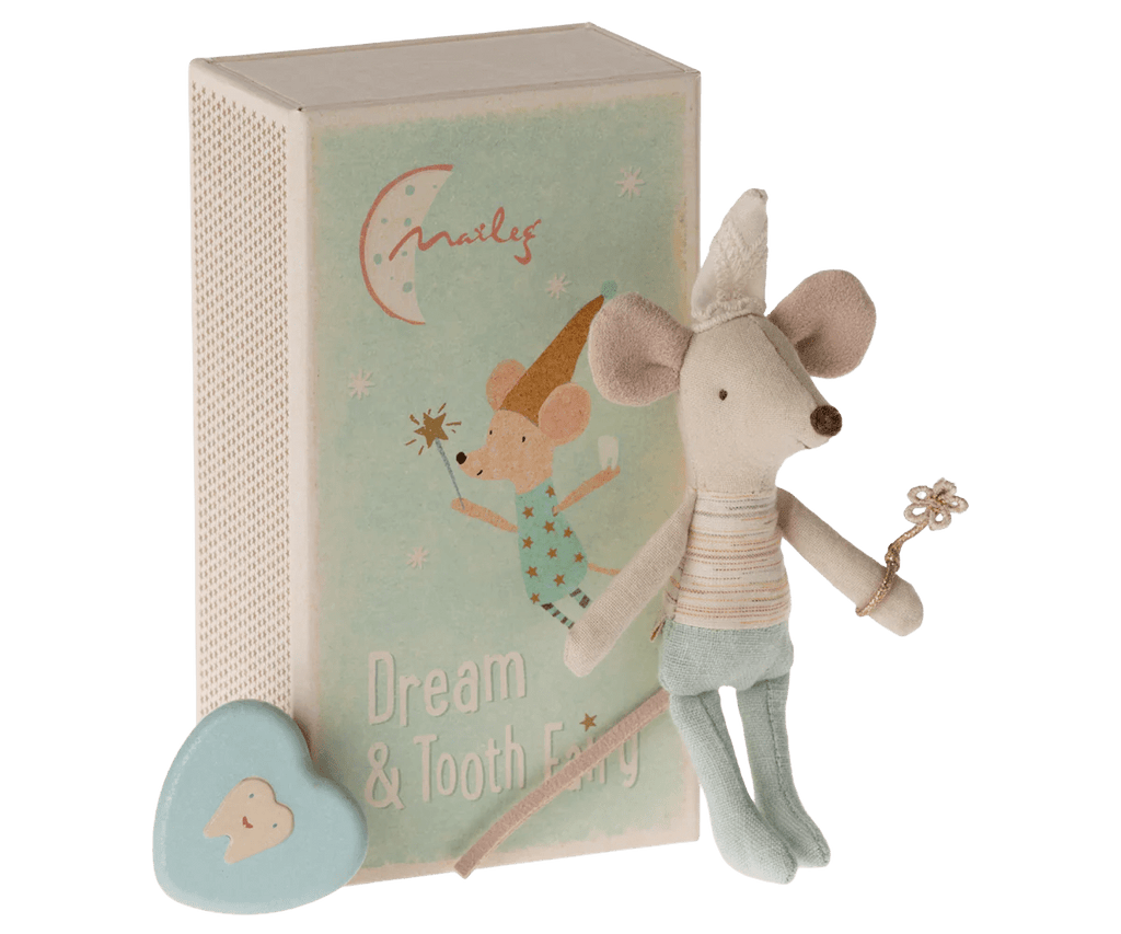 Maileg: Tooth fairy mouse matchbox, Little Brother - Acorn & Pip_Maileg