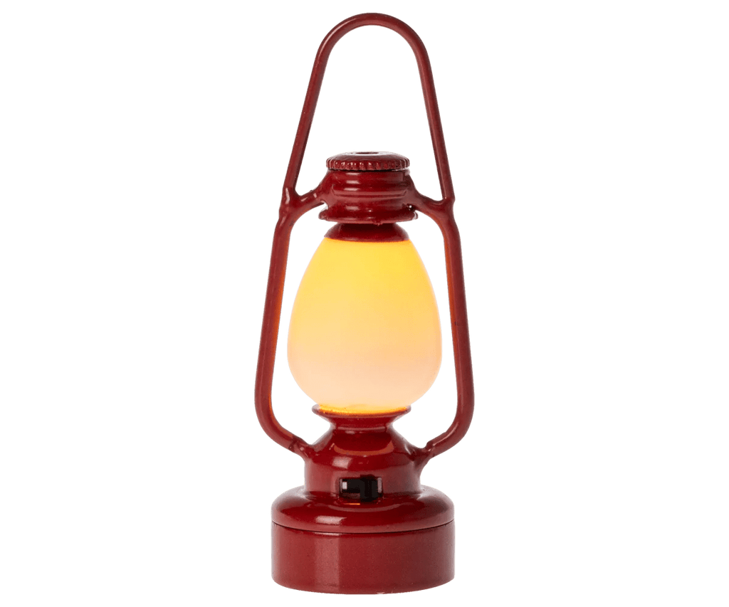 Maileg: Vintage Lantern, Red (Mouse) - Acorn & Pip_Maileg