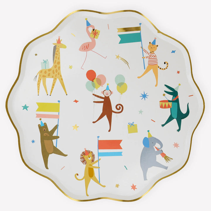 Meri Meri: Animal Parade Dinner Plates