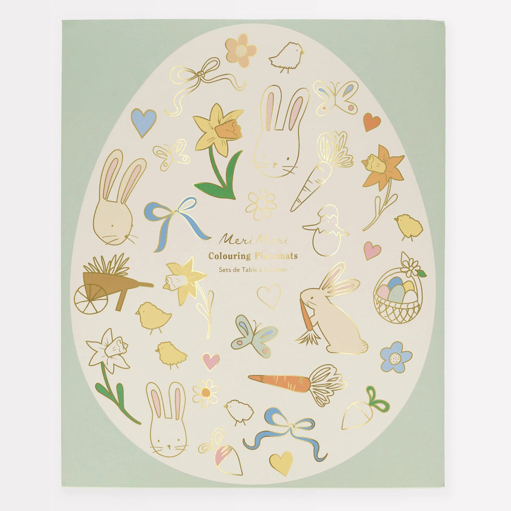 Meri Meri: Easter Colouring Placemats - Acorn & Pip_Meri Meri