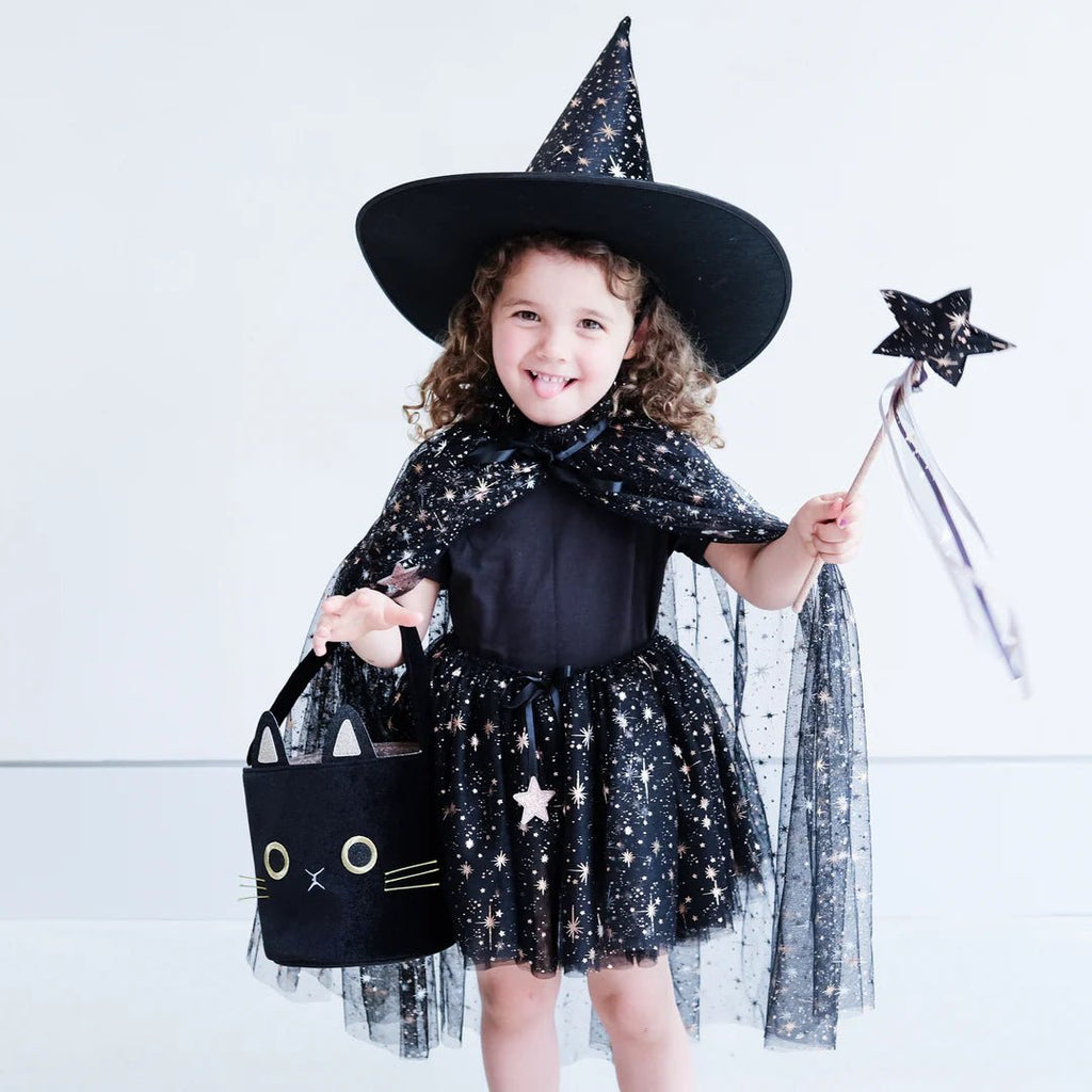 Mimi & Lula: Aurora Witch Cape - Black - Acorn & Pip_Mimi & Lula