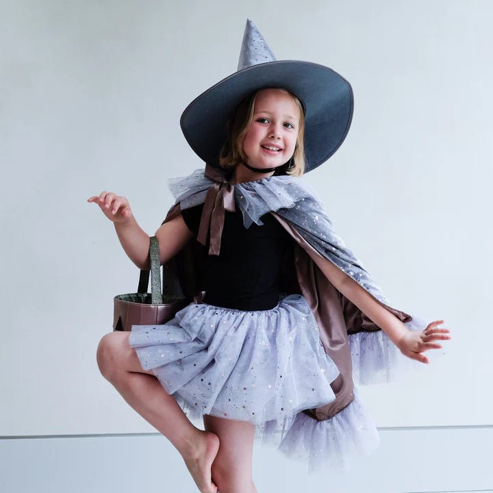 Mimi & Lula: Griselda Witch Hat - Grey - Acorn & Pip_Mimi & Lula