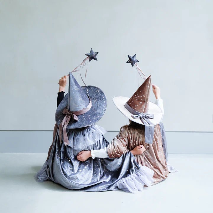 Mimi & Lula: Griselda Witch Hat - Grey - Acorn & Pip_Mimi & Lula