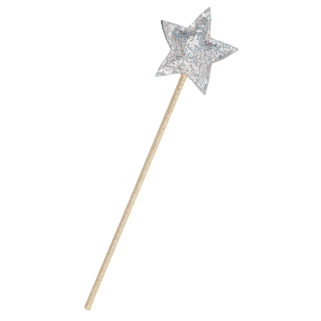 Mimi & Lula: Sequin Wand - SILVER STAR - Acorn & Pip_Mimi & Lula