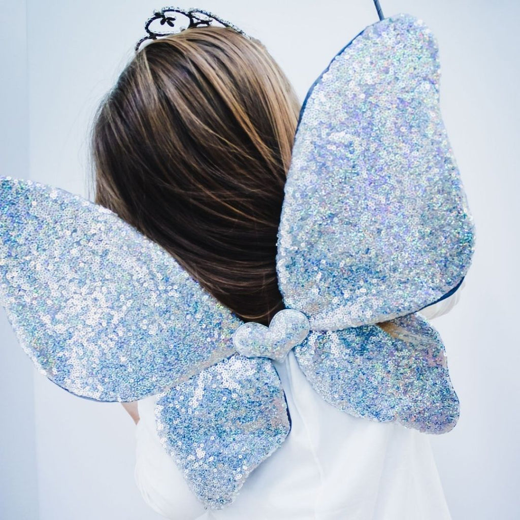 Mimi & Lula: Sparkle Sequin Wings - Silver - Acorn & Pip_Mimi & Lula