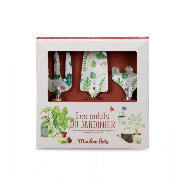 Moulin Roty: Set of 3 gardening tools Le Jardin du Moulin - Acorn & Pip_Moulin Roty