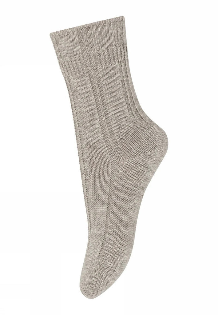 MP Denmark: Bee Wool Socks - Light Brown Melange - Acorn & Pip_MP Denmark