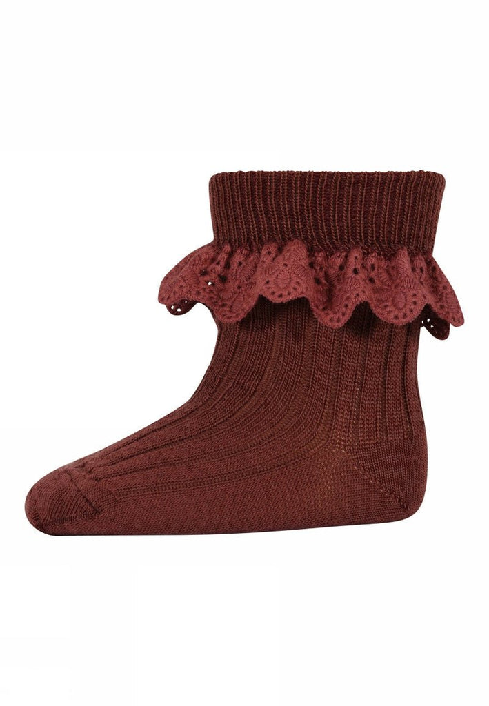 MP Denmark: Lea Socks Lace - Hot Chocolate - Acorn & Pip_MP Denmark