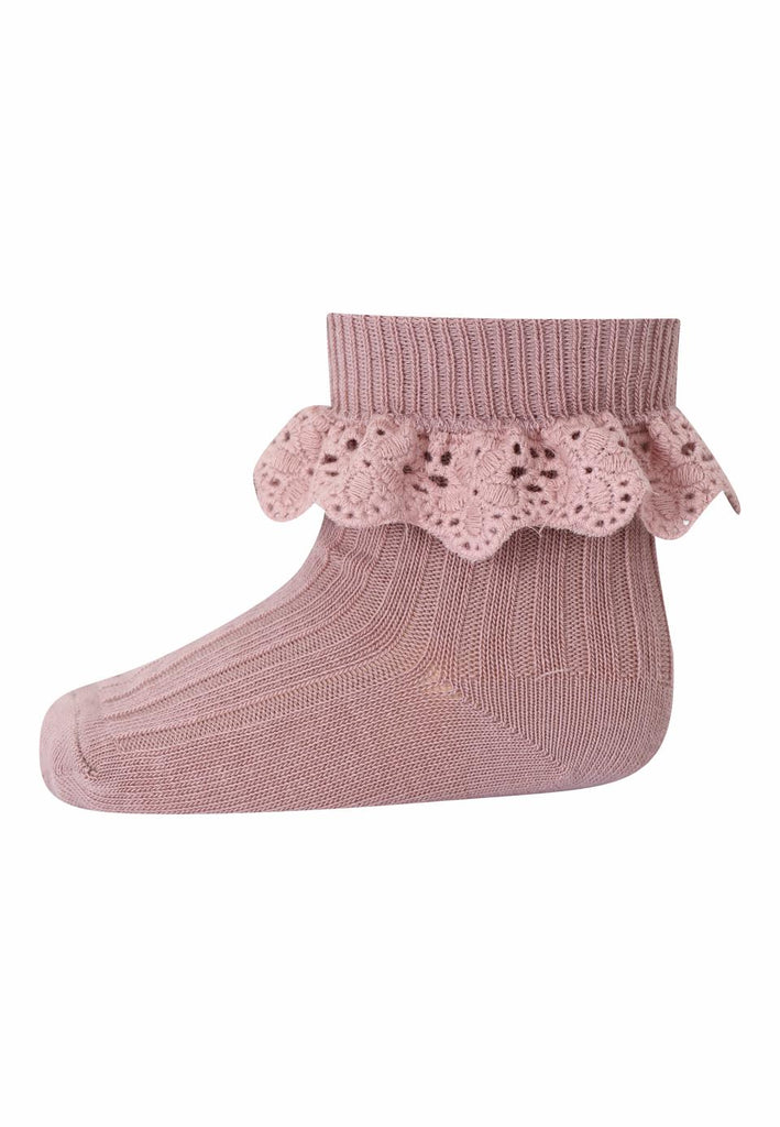 MP Denmark: Lisa Lace Kids Socks - Rose - Acorn & Pip_MP Denmark