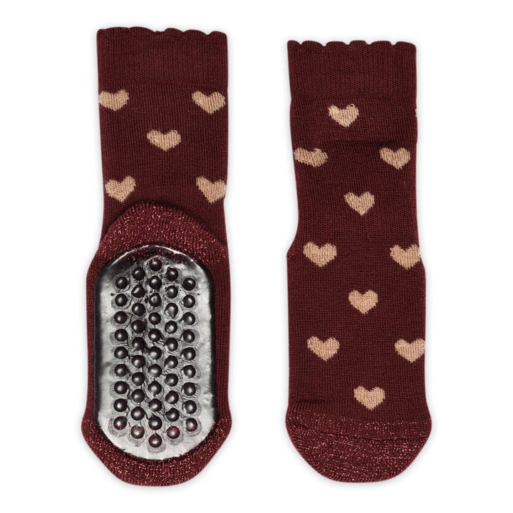MP Denmark Rosalia Anti-Slip Wool Socks – Wine Red