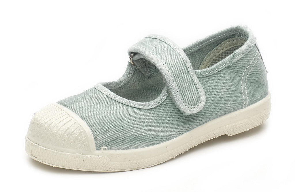 Natural World Eco: Kids Mary Jane Sneaker - Aqua - Acorn & Pip_Natural World Eco