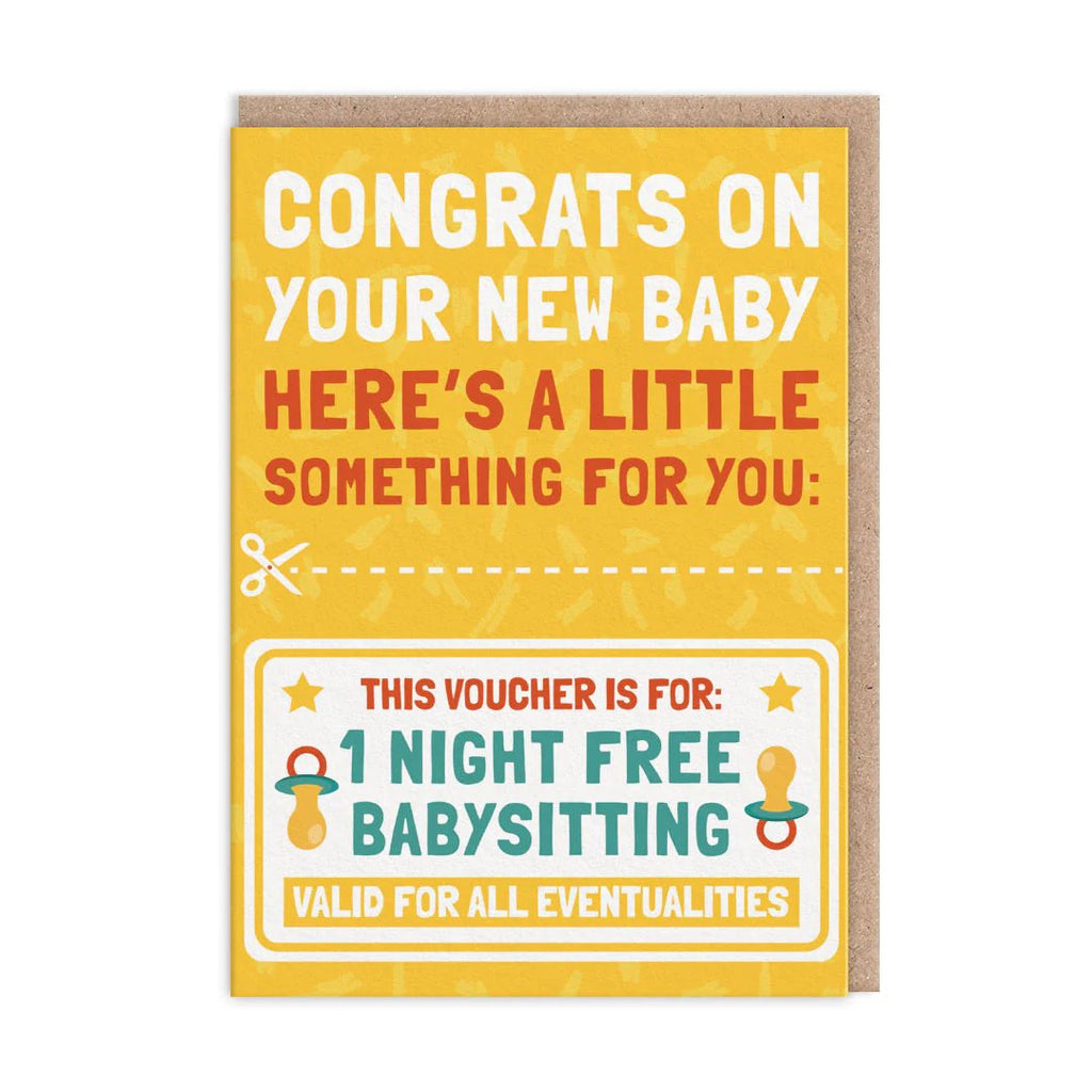 Ohh Deer: Babysitting Voucher Card - Acorn & Pip_Ohh Deer